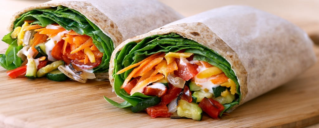 Whole-Wheat Veggie Wrap