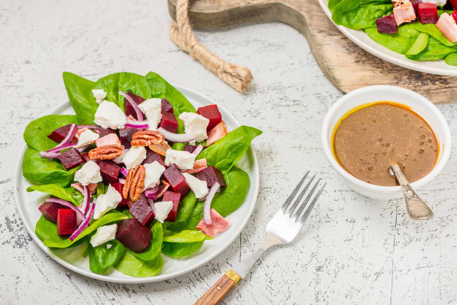 Spinach & Red Beet Salad