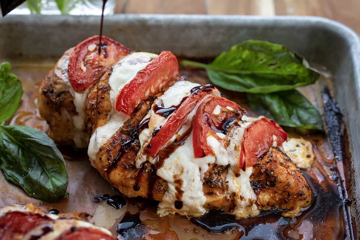 Hasselback Caprese Chicken